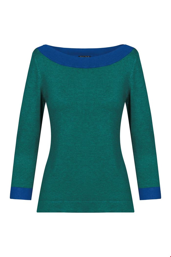 Sweater boatneck Emerald